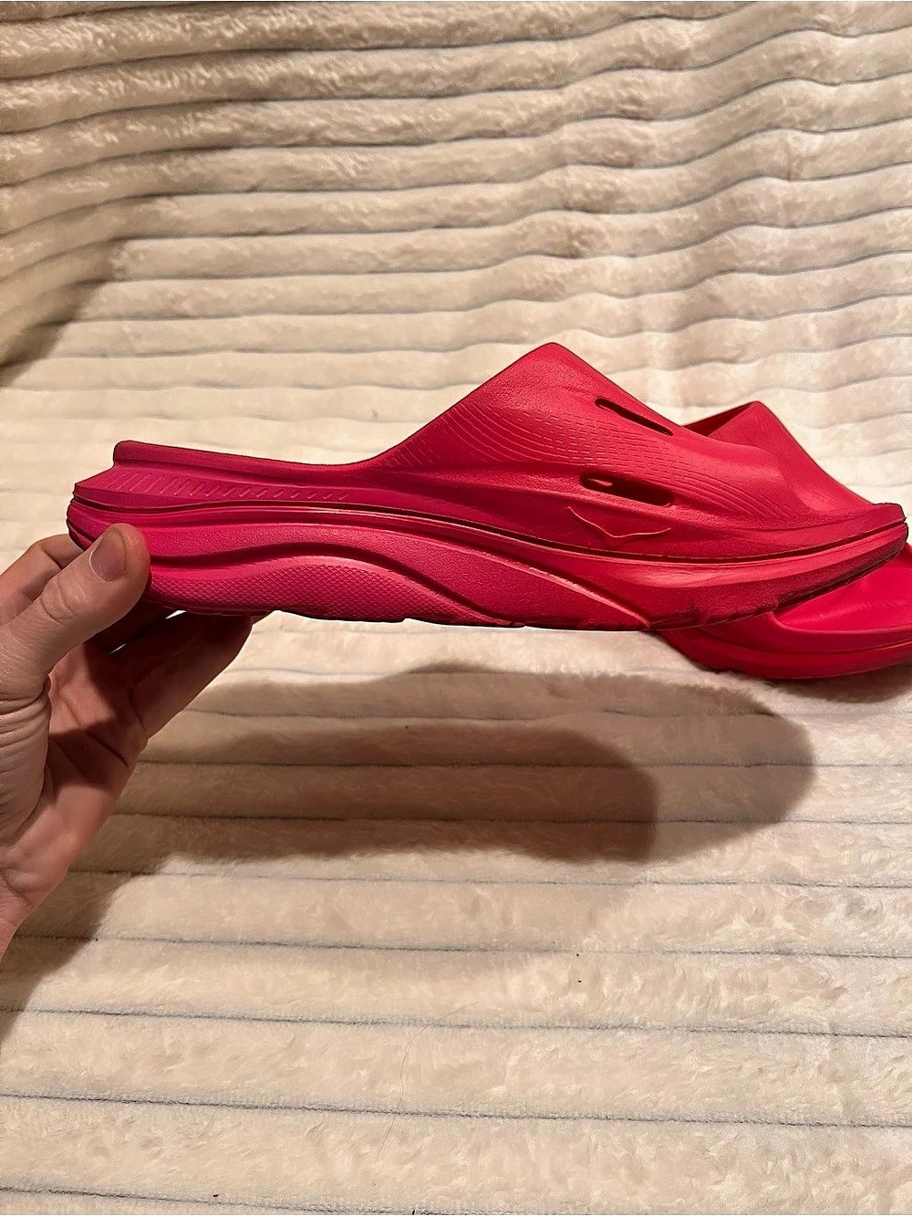 HOKA Ora Recovery Slide 3 Pink Slides US 10 - Picture 5 of 5